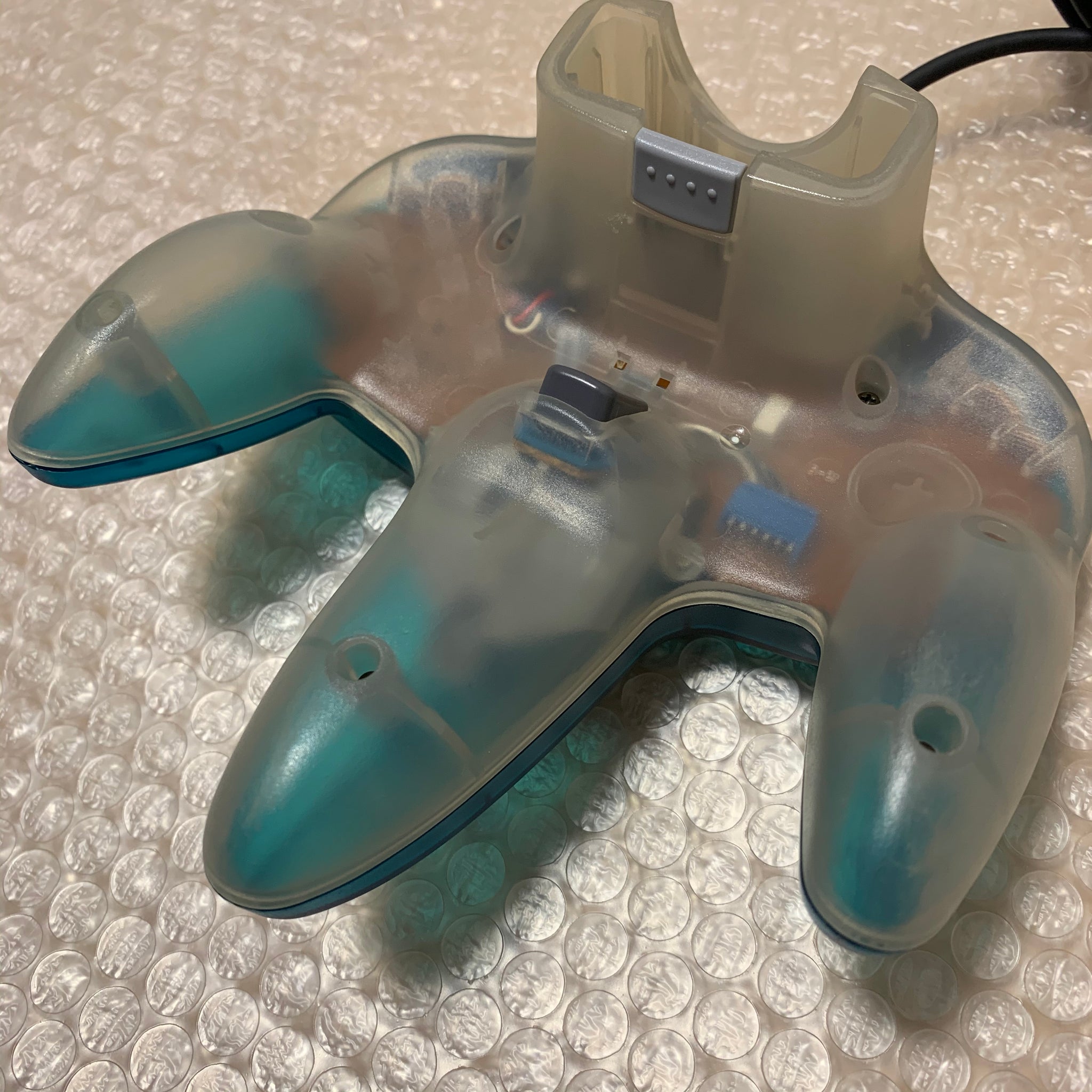 Blue Sphere R N64 Clear Blue Nintendo 64 with N64RGB kit - Compatible with JP and US gam ...