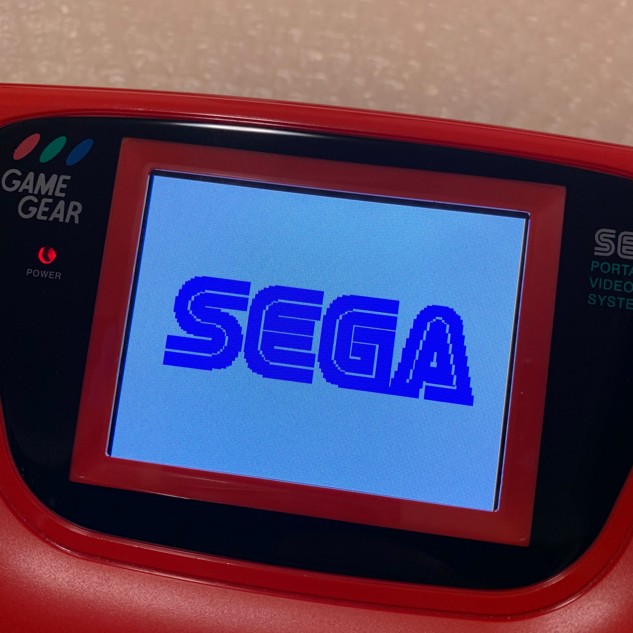 Boxed Red Game Gear with McWill LCD screen set RetroAsia