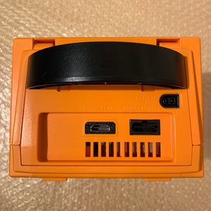 HDMI Orange Gamecube with Gameboy Player, S-Video cable + Picoboot