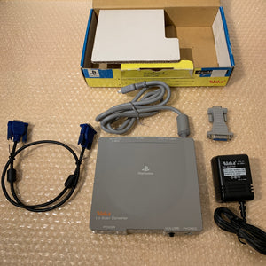 Silver PS1 with Xstation ODE kit and Waka Up Scan Converter set