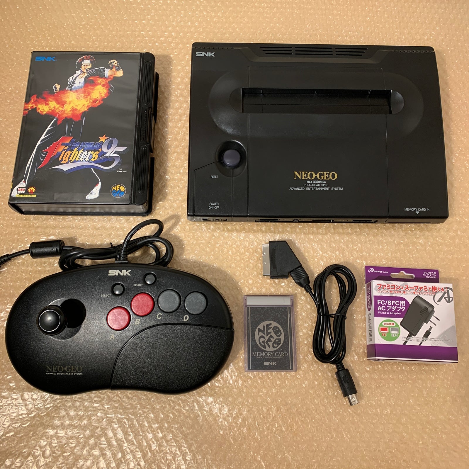 NeoGeo AES System set - Universe bios / RGB fix / FRAM Memory Card