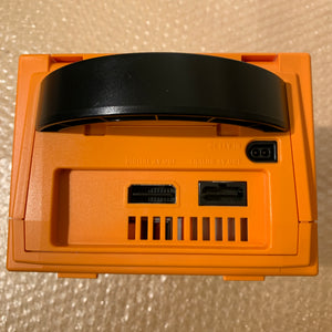Orange Gamecube with Gameboy Player, S-Video cable + Picoboot