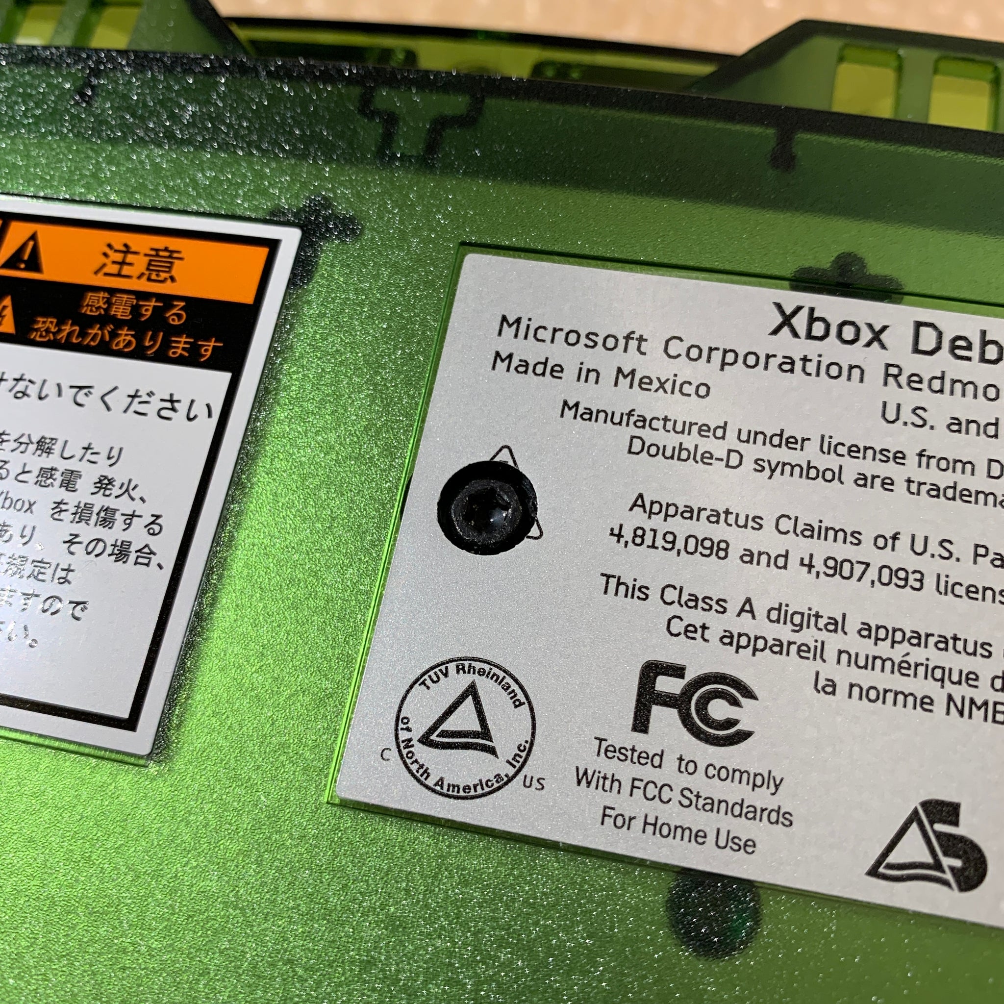 Debug Kit Boxed Xbox Debug Kit set with High Definition AV Pack - RetroAsia