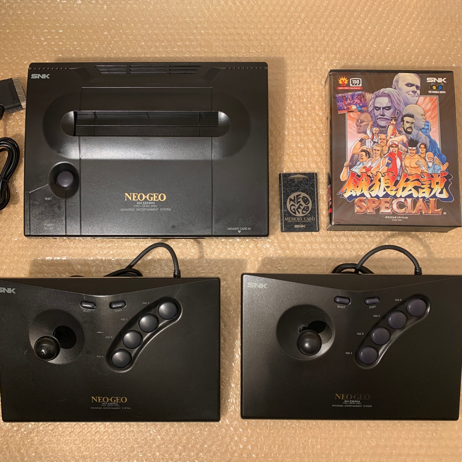 NeoGeo AES System set - Universe bios / RGB fix / FRAM Memory Card