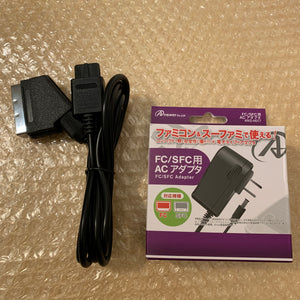 NESRGB (V4) AV Famicom set with wireless controller and NES adapter