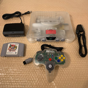 Clear Nintendo 64 set with N64RGB kit - compatible with JP and US games
