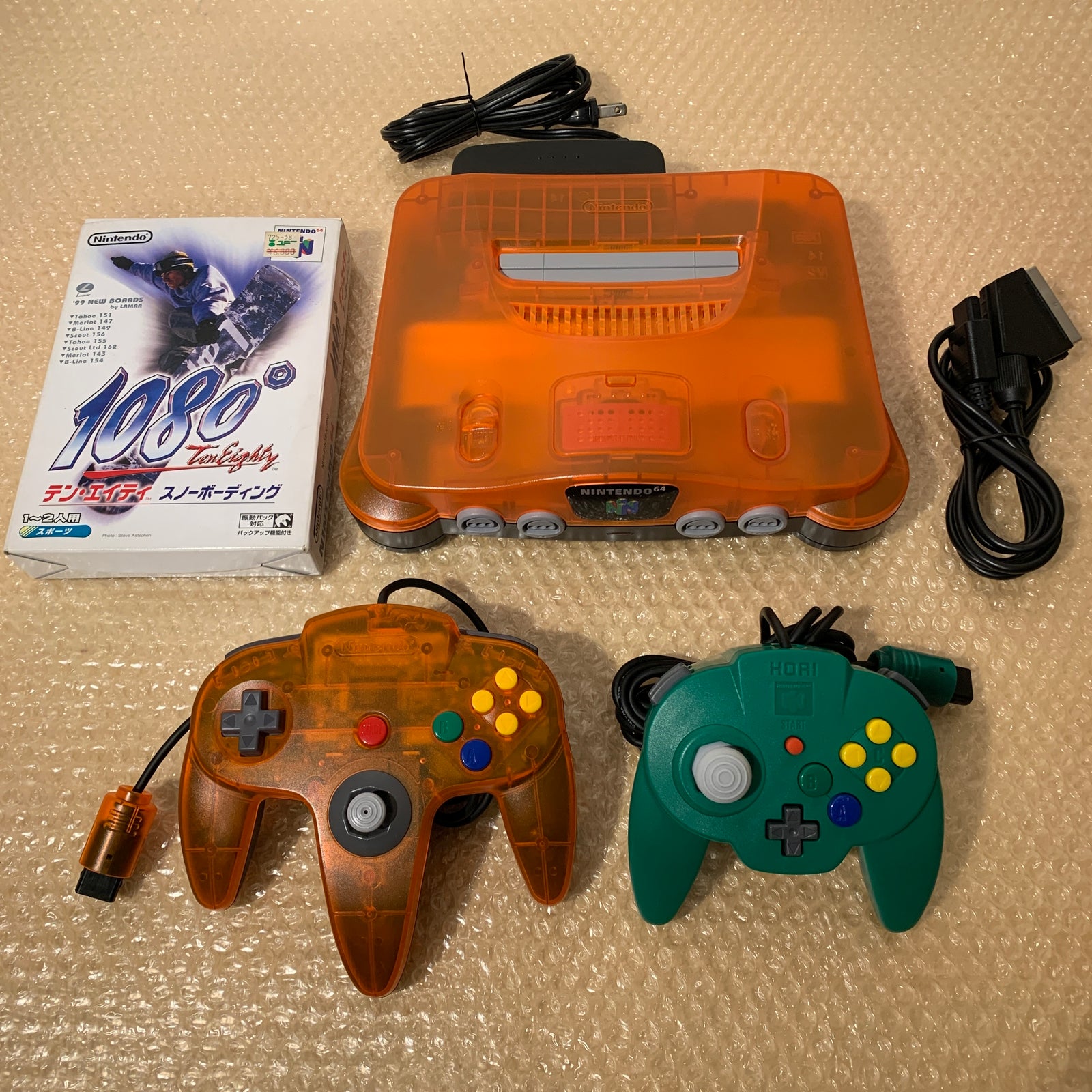 Daiei Hawks Nintendo 64 set with N64Digital kit (HDMI + RGB) - compatible with JP and US games