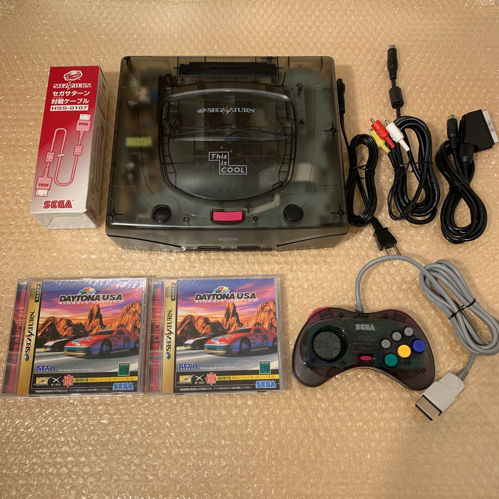 Skeleton Sega Saturn set - Region Free + FRAM Memory and RGB cable