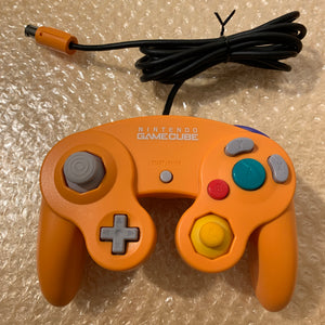 Orange Gamecube with Gameboy Player, S-Video cable + Picoboot