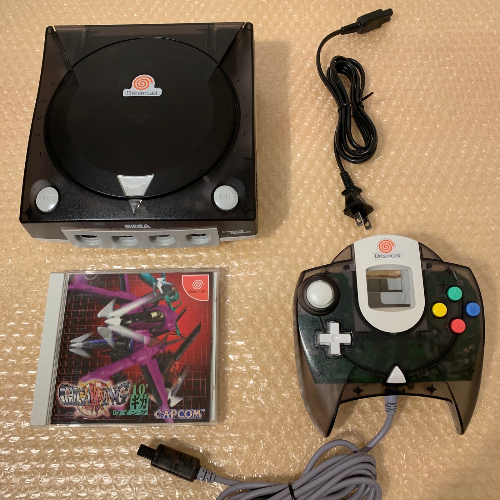 Region-free Dreamcast set with official clear black top case